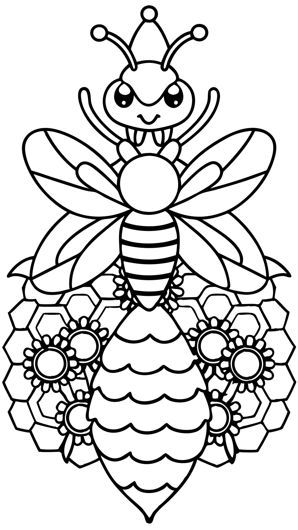 coloriages abeilles